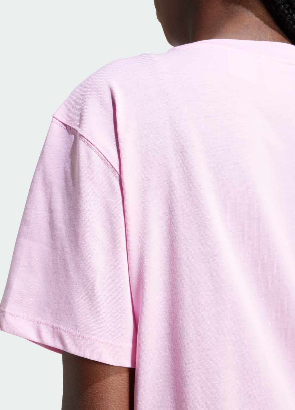 Рожева всесезон футболка adicolor trefoil boxy adidas