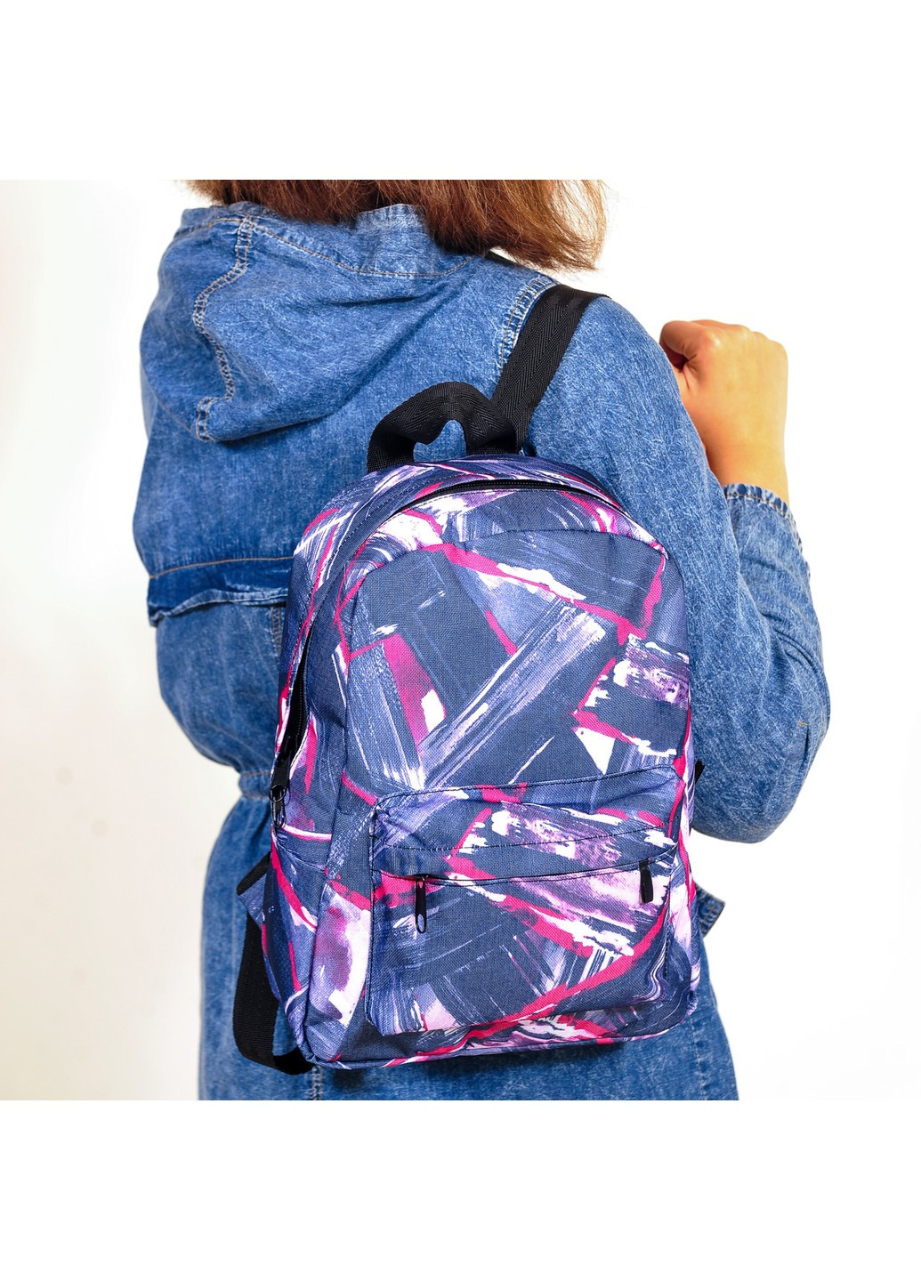 Рюкзак для дітей та підлітків з абстрактним малюнком повсякденний No Brand (258591355)