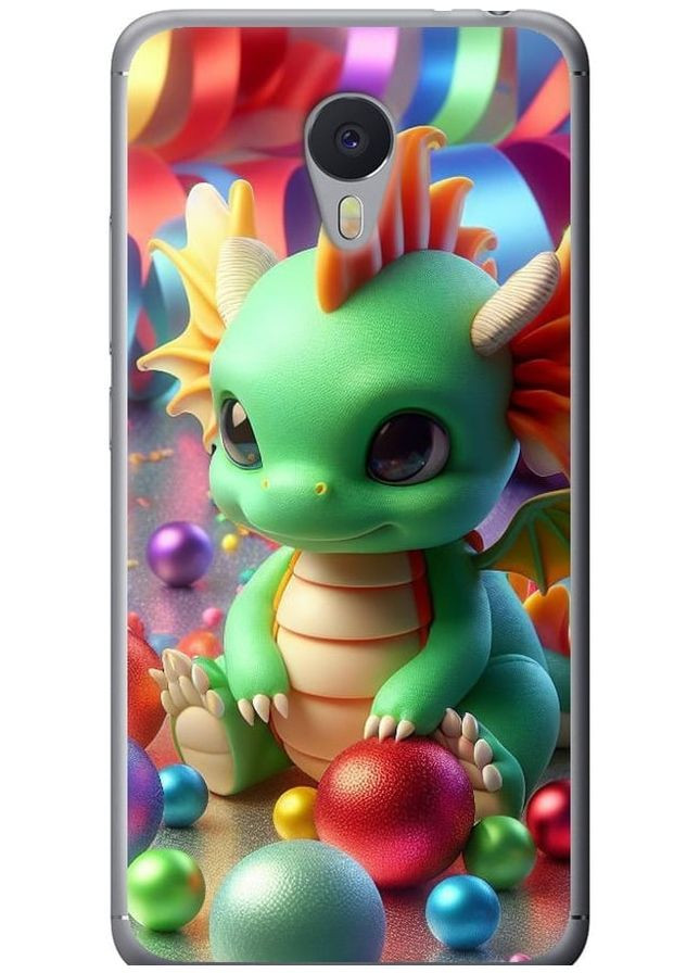 2D пластиковий чохол 'Веселий дракончик' для Endorphone Meizu M3 Note (275458569)