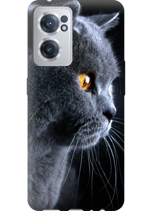 Силіконовий протиударний с посиленими кутами чохол 'Гарний кіт' для Endorphone OnePlus Nord CE 2 (258485147)