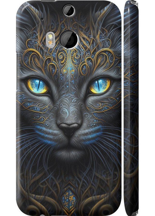 3D пластиковый матовый чехол 'Кошка' для Endorphone HTC One M8 (257798473)