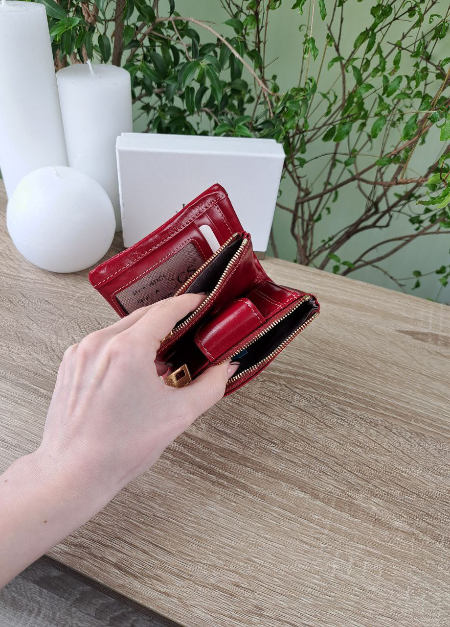 Жіночий гаманець маленького розміру з натуральної масляної шкіри Jccs (258725216)