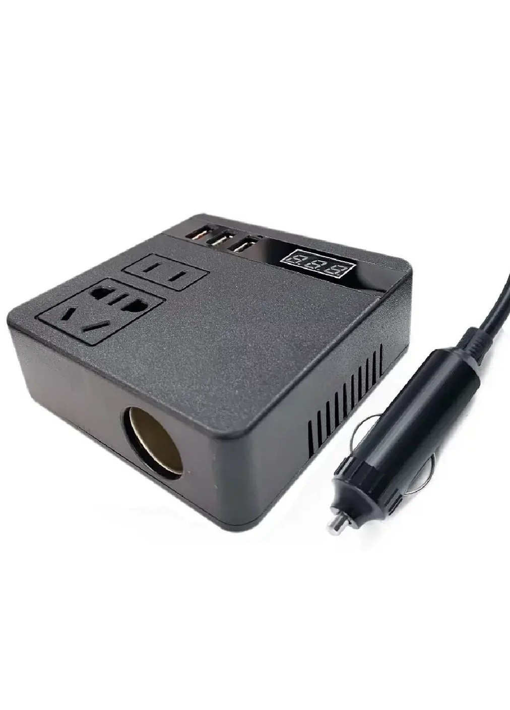 Преобразователь инвертор напряжения для автомобилья работает от прикуривателя 7,7х7,7х4,4 см (474860-Prob) Unbranded (260028219)