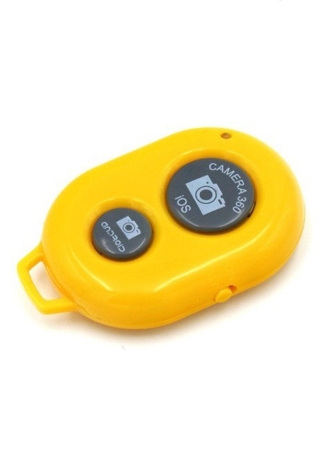 Bluetooth Кнопка для селфи Remote Shutter Пульт Дистанционного Управления Камерой смартфона для iPhone и Android - Желтый XO (259753312)