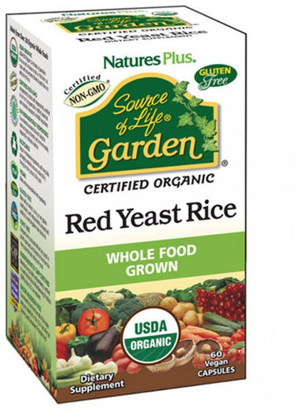 Nature's Plus Source of Life Garden Red Yeast Rice 60 Caps Natures Plus (256725507)
