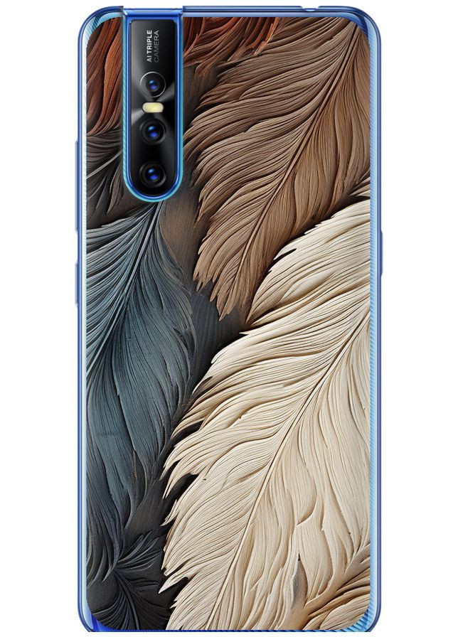 Силиконовый чехол 'Листья в стиле бохо' для Endorphone Vivo V15 pro (265394311)