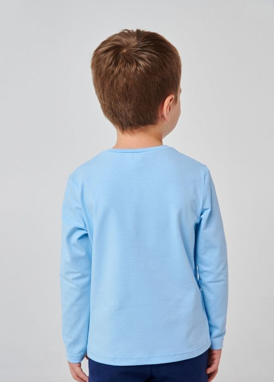 Блакитна дитячий лонгслів | 95% бавовна | демісезон | 92, 98, 104, 110, 116 | комфортно та стильно блакитний Smil