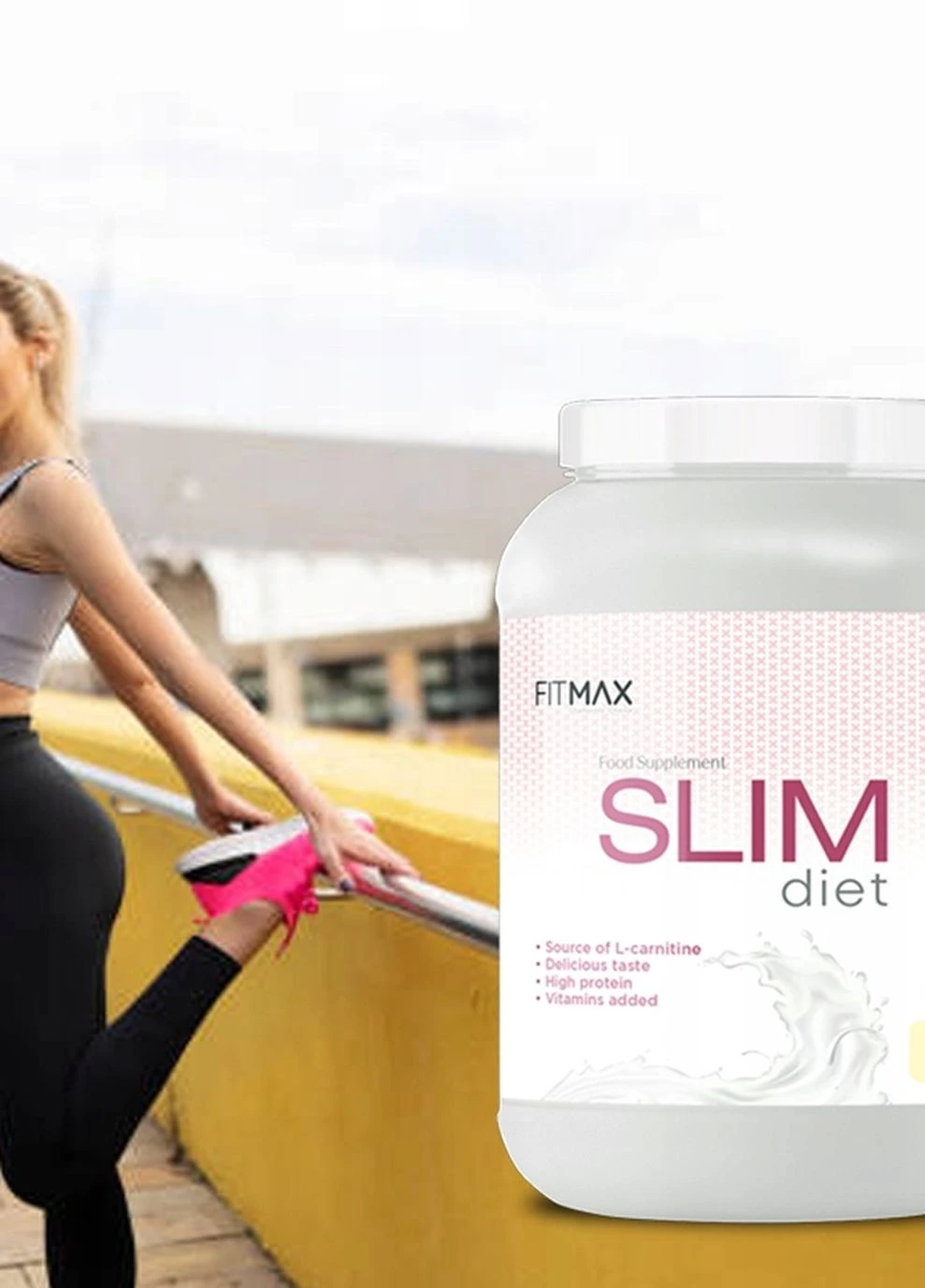 Заменитель питания Slim Diet 975 g (Banana raspberry) FitMax (276777778)