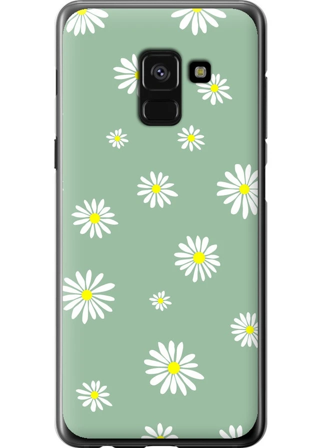 Силіконовий чохол 'Ромашки v4' для Endorphone Samsung Galaxy A8 2018 A530F (258090625)