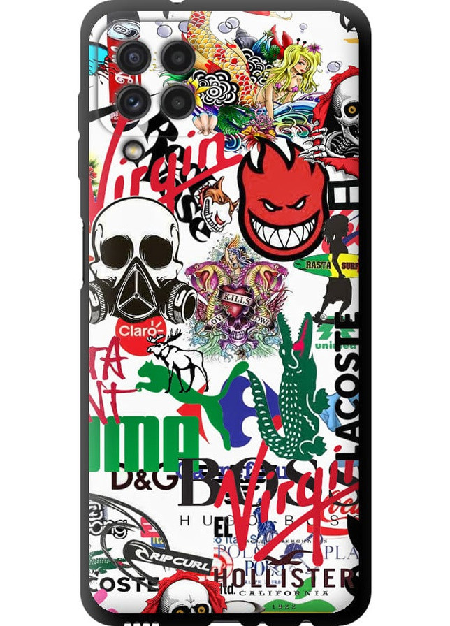 TPU чохол 'Many different logos' для Endorphone Samsung Galaxy A22 A225F (257881979)