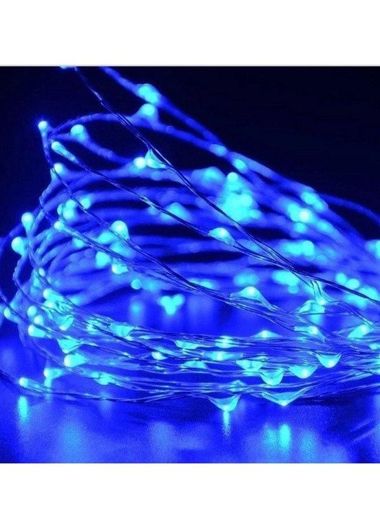Світлодіодна гірлянда нитка 200 Краплі роси електрична 15 м Синя Led (262890231)