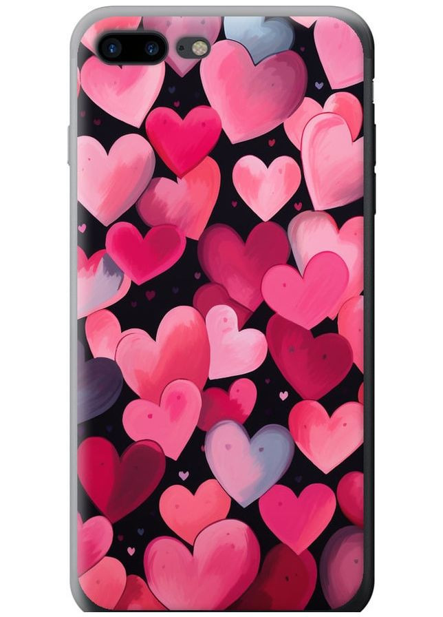 2D пластиковый чехол 'Сердечки 4' для Endorphone Apple iPhone 8 Plus (267236943)