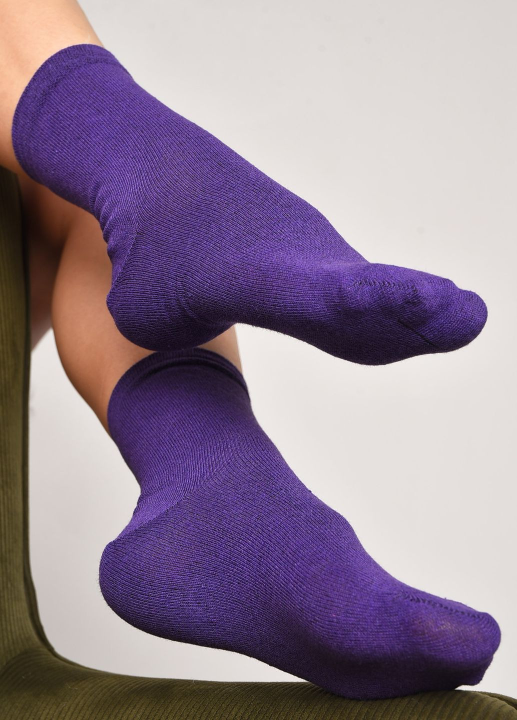 Шкарпетки жіночі демісезонні фіолетового кольору розмір 36-40 Let's Shop (277983308)