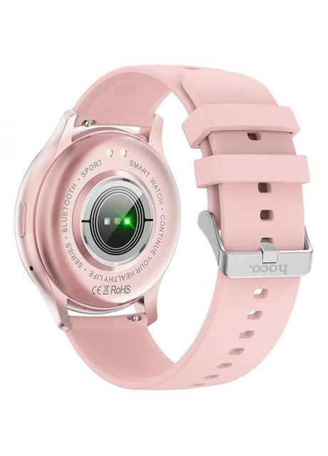 Смарт часы Smart Watch (Bluetooth, Always On Display, 1.43 дюймов, функция ответа на звонок) - Розовый Hoco y15 (273474194)