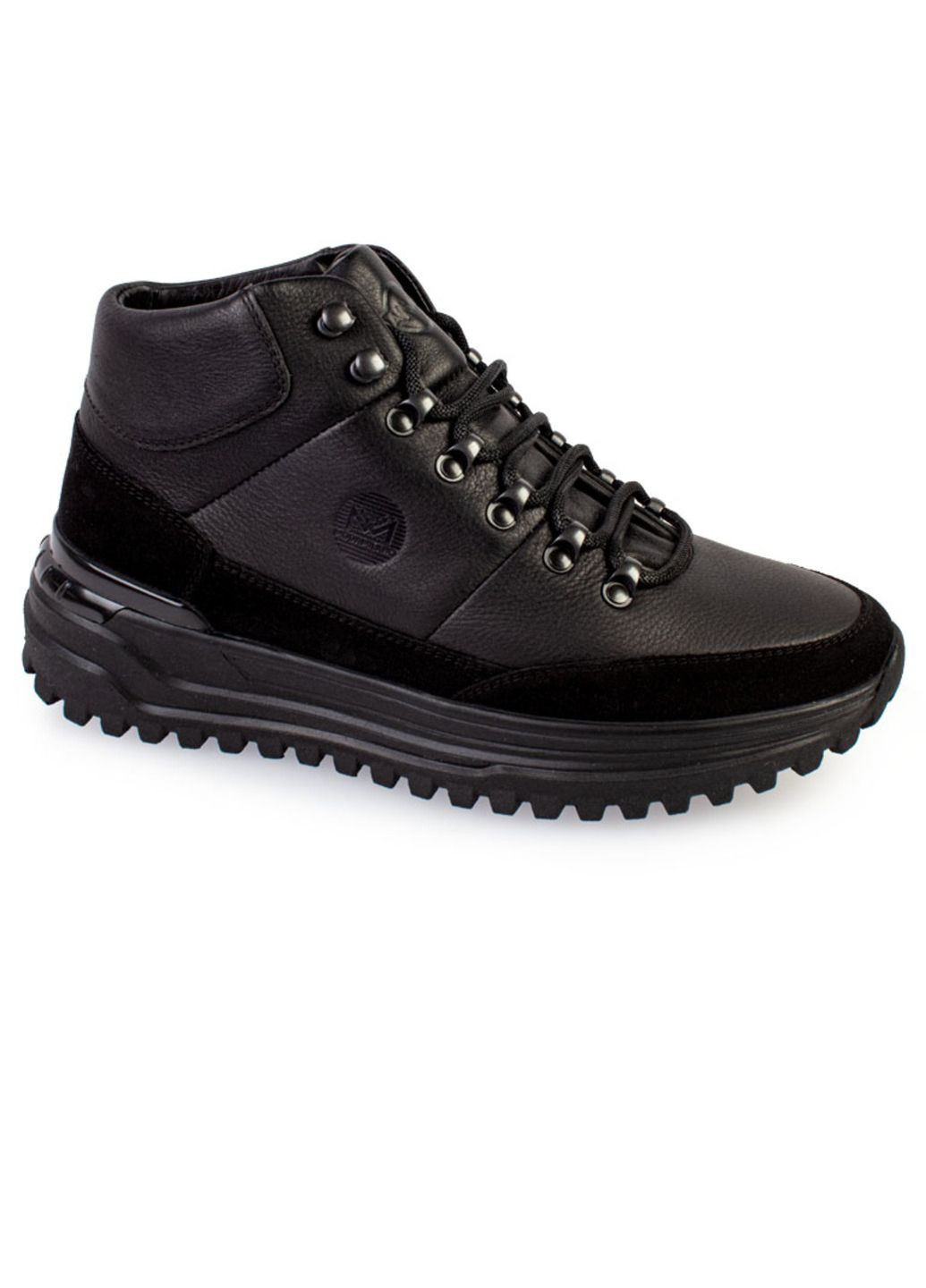 Черные зимние ботинки мужские бренда 9500960_(2) ModaMilano