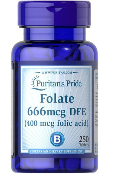 Puritan's Pride Folic Acid 400 mcg 250 Tabs Puritans Pride (256725782)