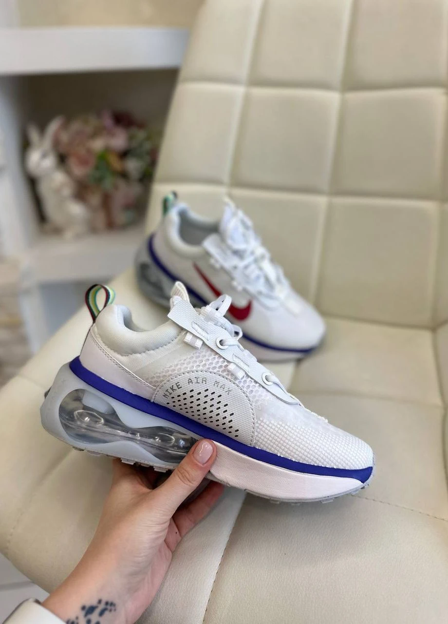 Кросівки репліка Air Max White Vakko білі демісезони (265530086)