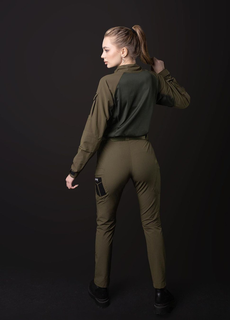 Жіночі брюки карго тактичні Байрактар хакі BEZET (258233867)