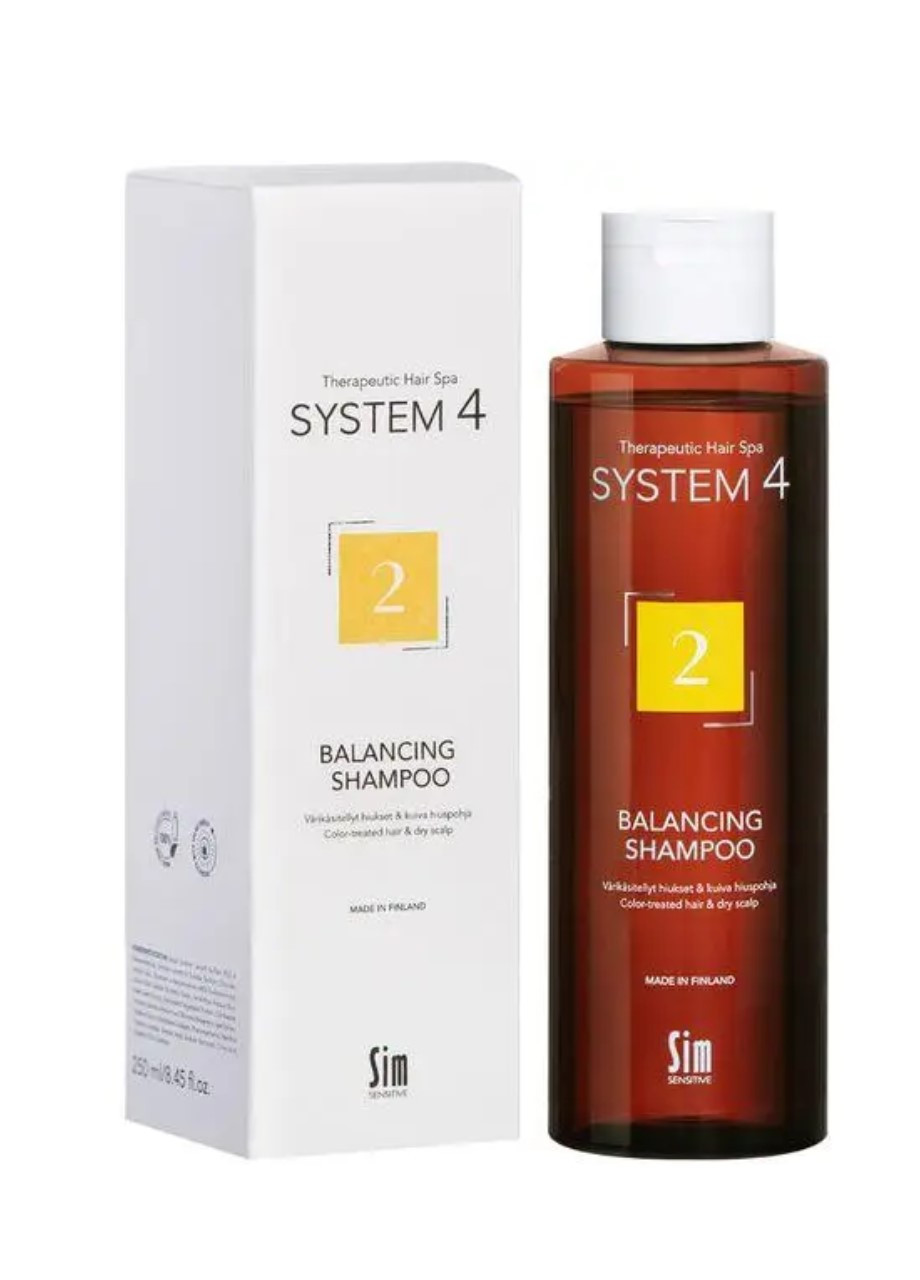 Шампунь для сухой кожи головы и поврежденных волос System 4 Balancing Shampoo 250 мл Sim Sensitive (267580190)