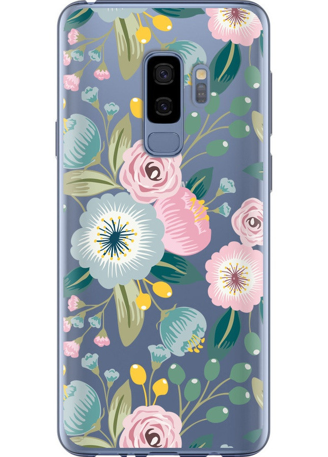 Силиконовый чехол 'Цветочные обои v2' для Endorphone Samsung Galaxy S9 Plus (258088406)