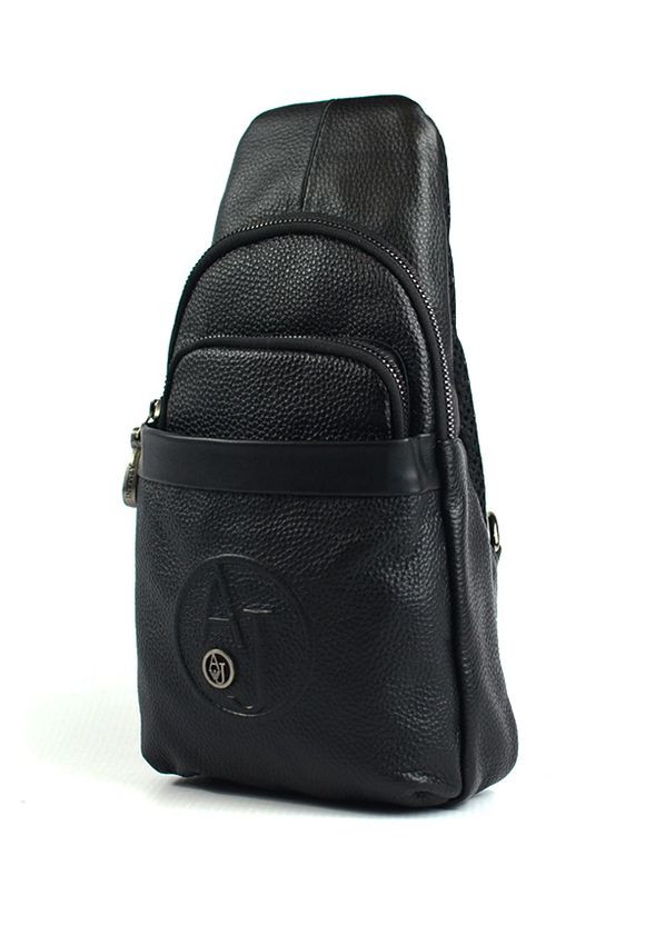 Рюкзак слинг мужской кожаный нагрудный на одно плечо, сумка из натуральной кожи на грудь No Brand (266914604)