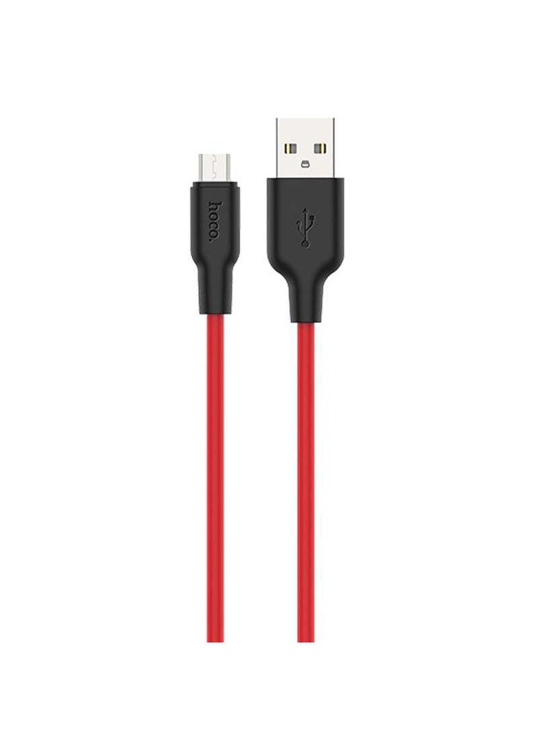 Дата кабель X21 Plus Silicone MicroUSB Cable (2m) Hoco (258907202)