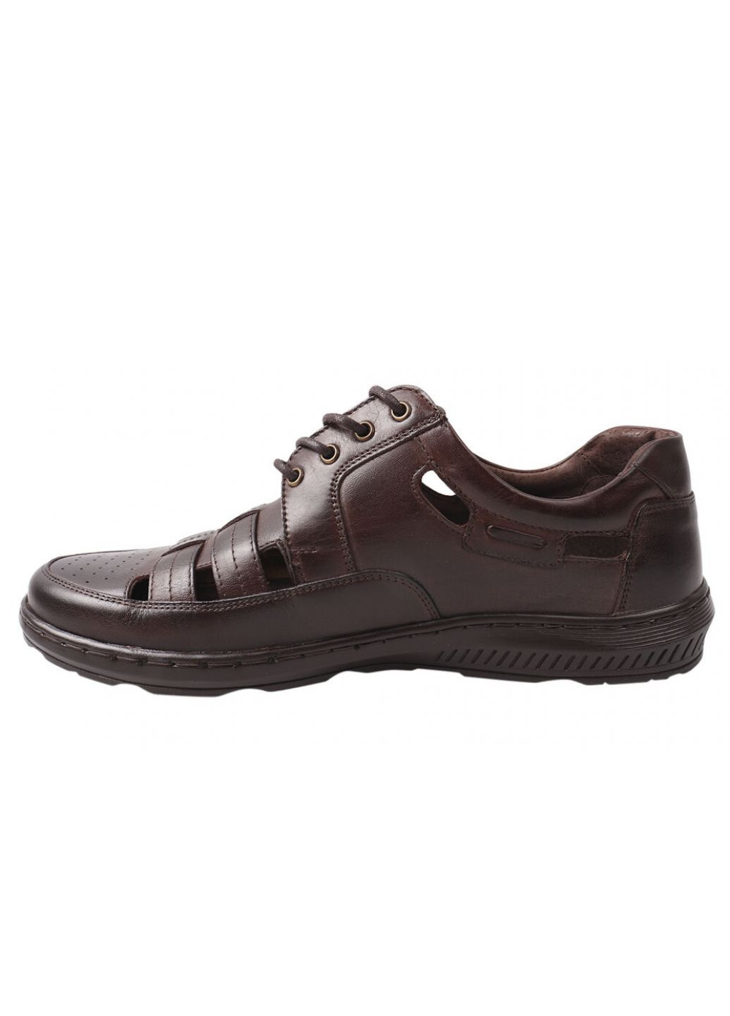 Коричневые туфли мужские из натуральной кожи, на низком ходу, на шнуровке, цвет кабир, Pan