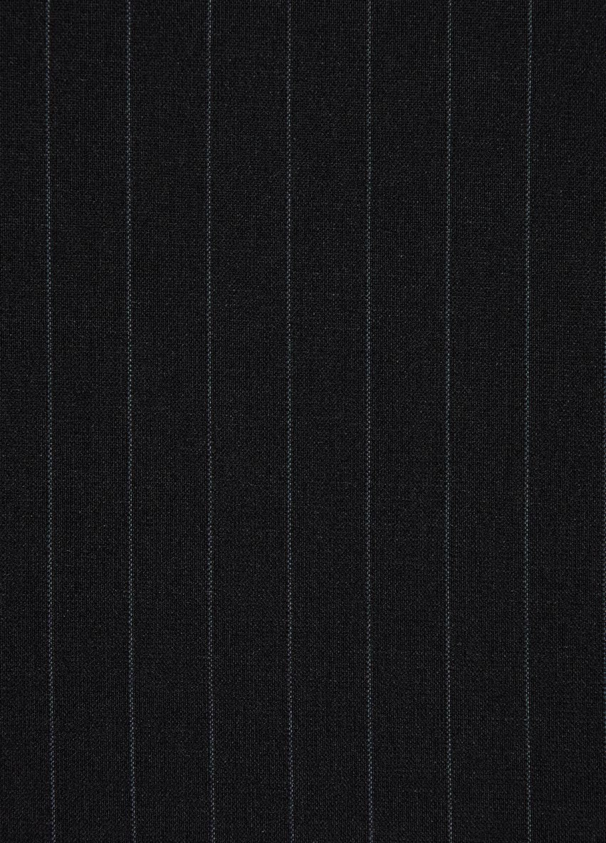 Черный демисезонный черный в полоску костюм тройка 10468 Yarmich
