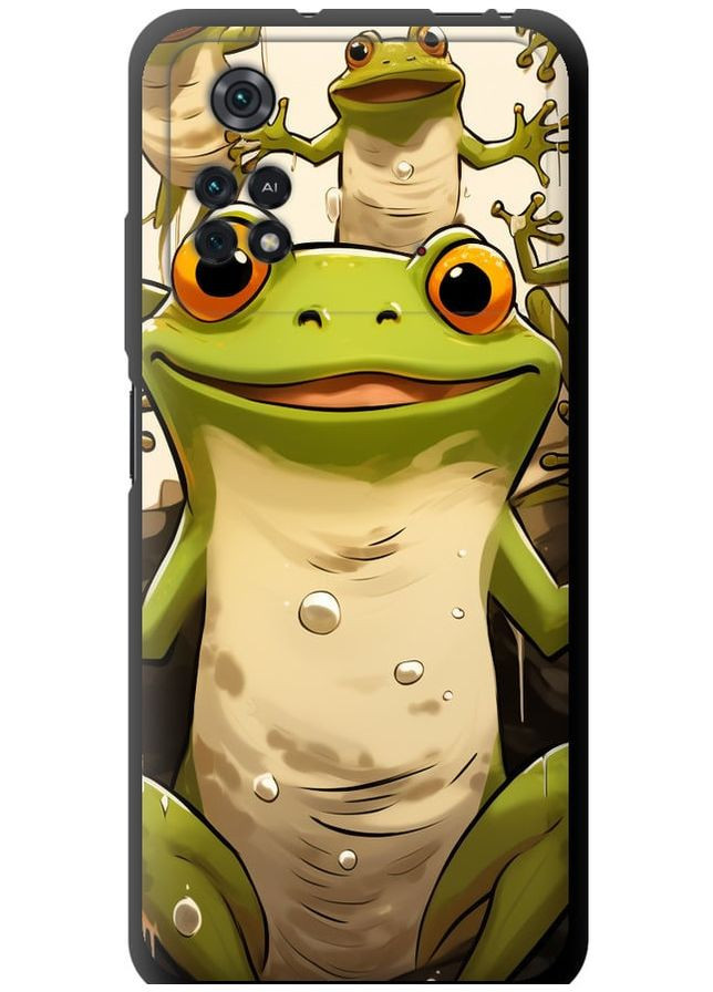 TPU черный чехол 'Веселая жаба' для Endorphone Xiaomi Poco M4 Pro (266907909)