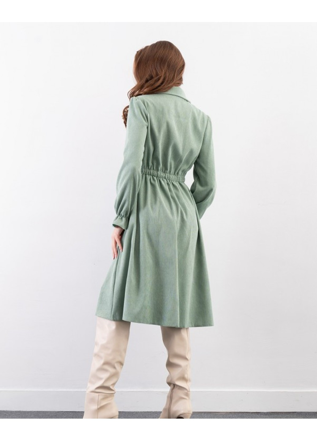 Зеленое повседневный платья sa-349 зеленый ISSA PLUS