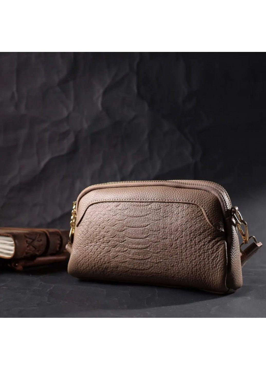 Молодіжна жіноча шкіряна сумка через плече 22356 Vintage (276705791)