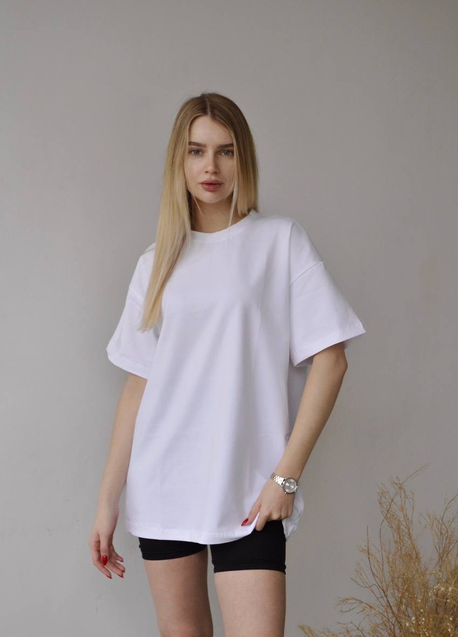 Біла жіноча футболка кулір No Brand