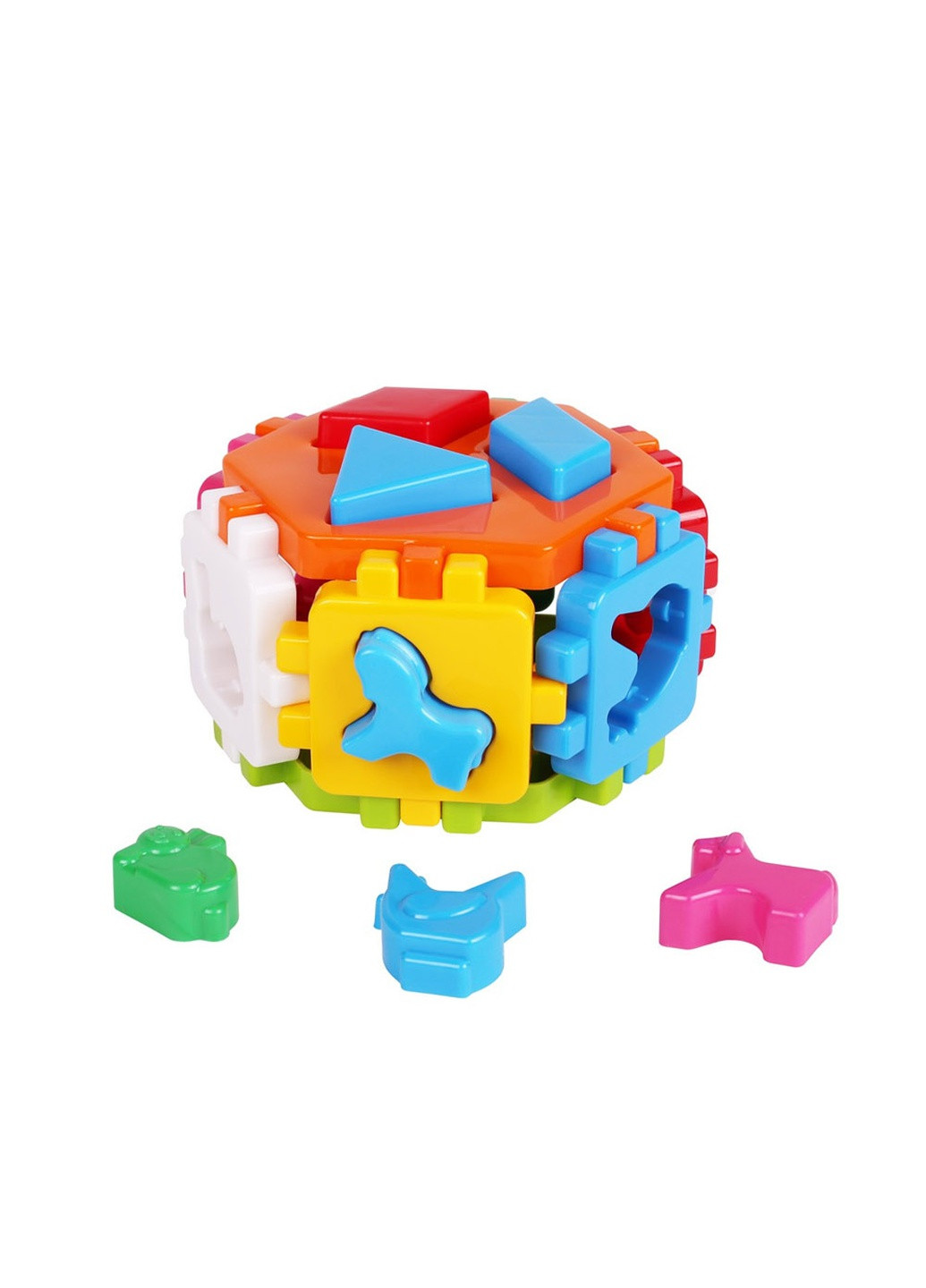 Іграшка куб "Розумний малюк Гексагон 1" колір різнокольоровий 00-00034376 ТехноК (259422945)