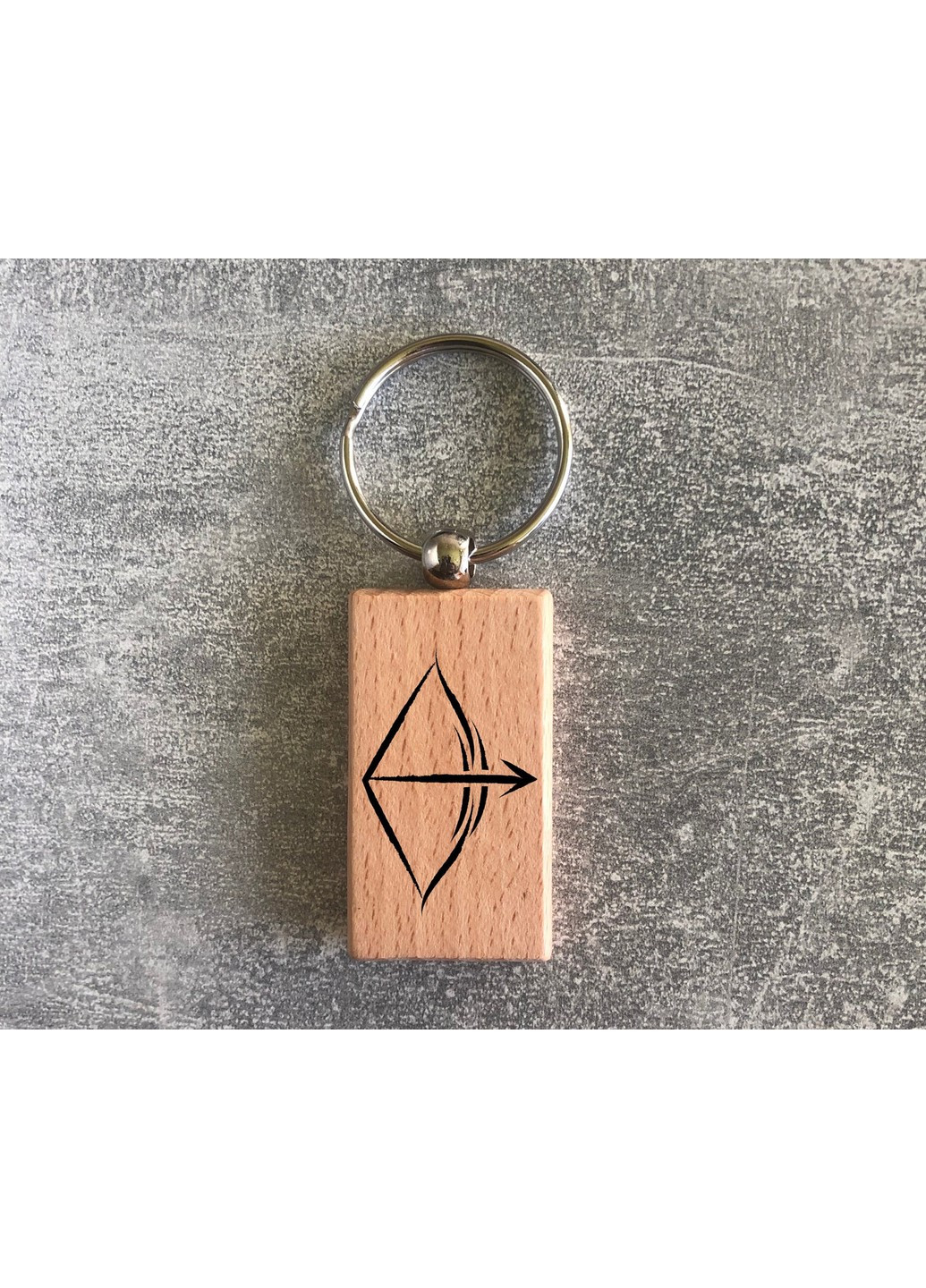 Дерев’яний брелок з зображенням зодіака «Стрілець» ЗаСвіт (261255758)