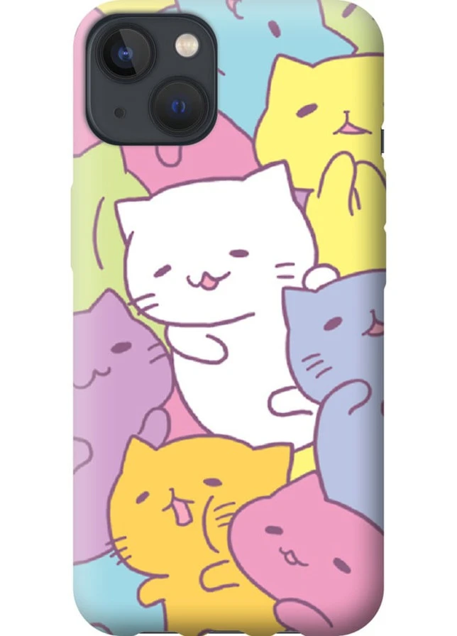 Силиконовый чехол 'Котики' для Endorphone Apple iPhone 13 (258263179)