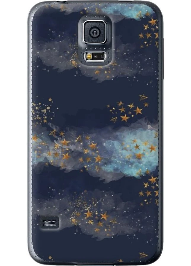 Силіконовий чохол 'Ніч золоті зірки' для Endorphone Samsung Galaxy S5 Duos SM G900FD (276395491)
