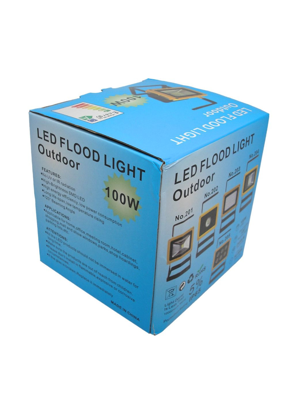 Прожектор фонарь на аккумуляторах 100W 2400 lm LED ЛЕД светильник светодиодный от прикуривателя BL-204 Bailong (260661288)