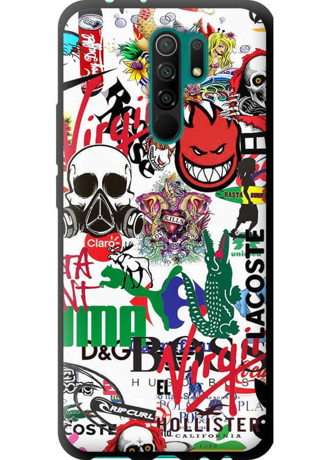 TPU чохол 'Many different logos' для Endorphone Xiaomi Redmi 9 (258087847)