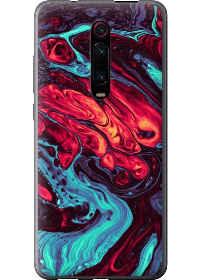 Силиконовый чехол 'Синяя красная абстакция' для Endorphone Xiaomi Mi 9T Pro (276314762)