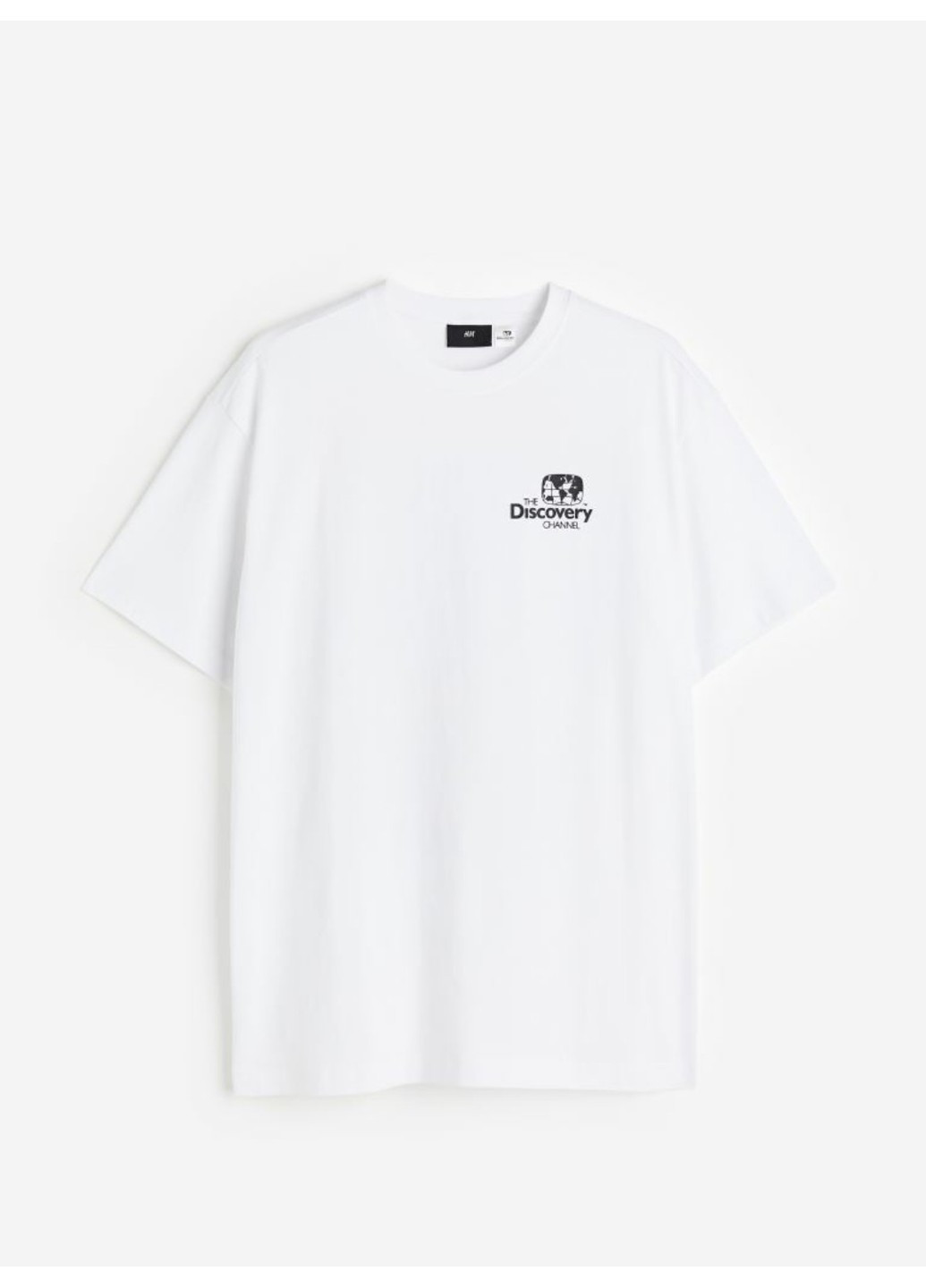 Біла чоловіча футболка з принтом н&м (55816) s біла H&M