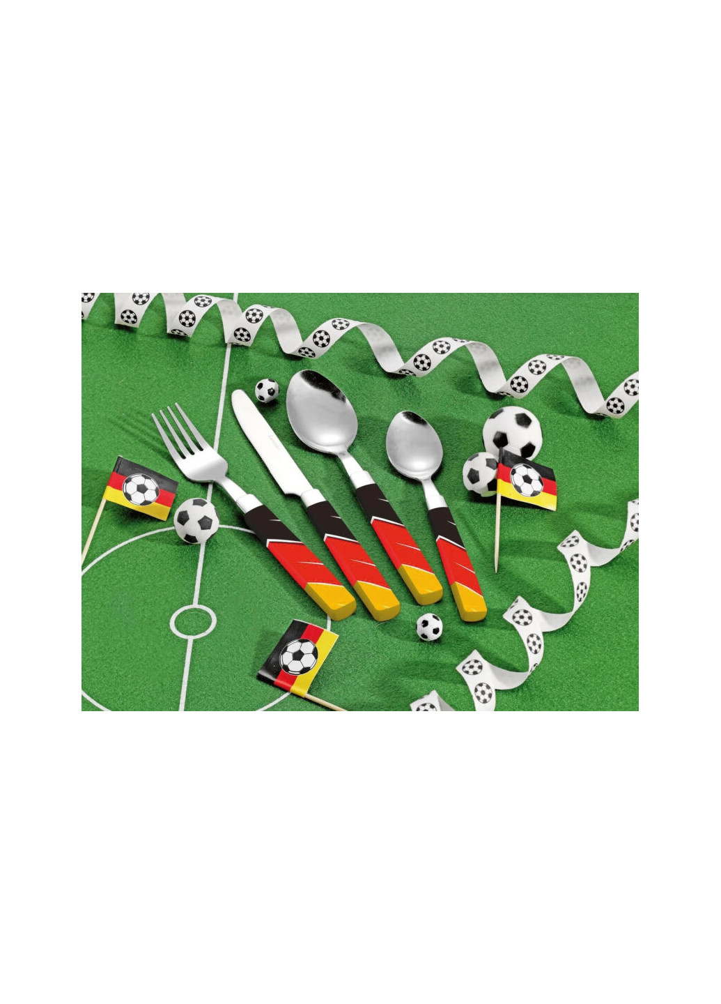 Набор столовых предметов с изображением флага Германии 16 шт разноцветный Esmeyer (258615089)