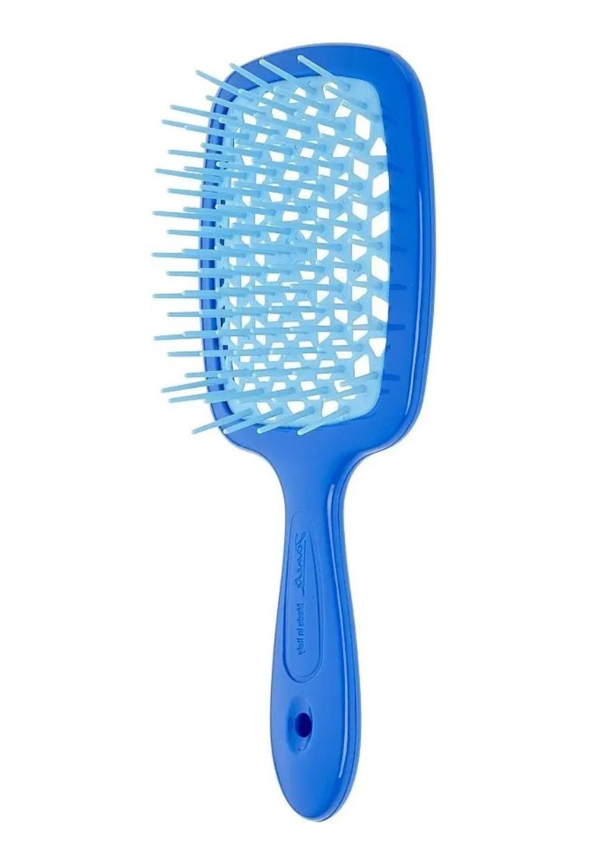 Гребінець для волосся синя з блакитним 1830 Superbrush The Original Janeke (268133683)