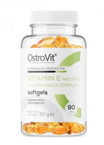 Vitamin E Natural Tocopherols Complex 90 Caps Ostrovit (256720661)