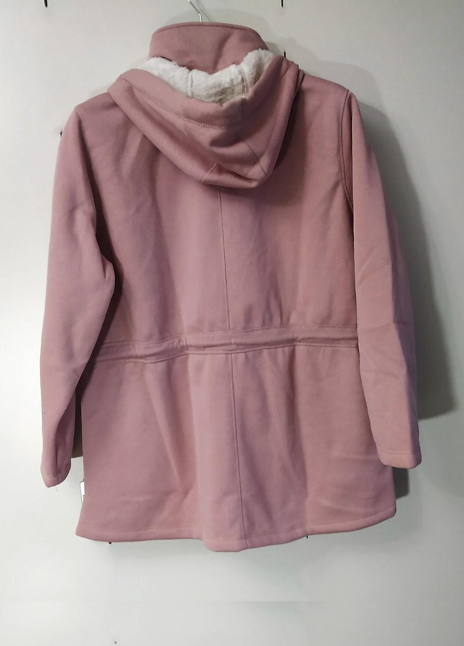 Рожеве флісова термо кофта-куртка, напівпальто на флісі Esmara