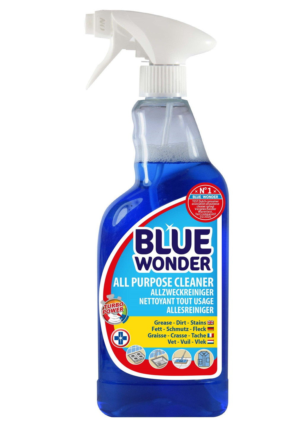Универсальное чистящее средство, спрей 750 мл Blue Wonder (258364104)