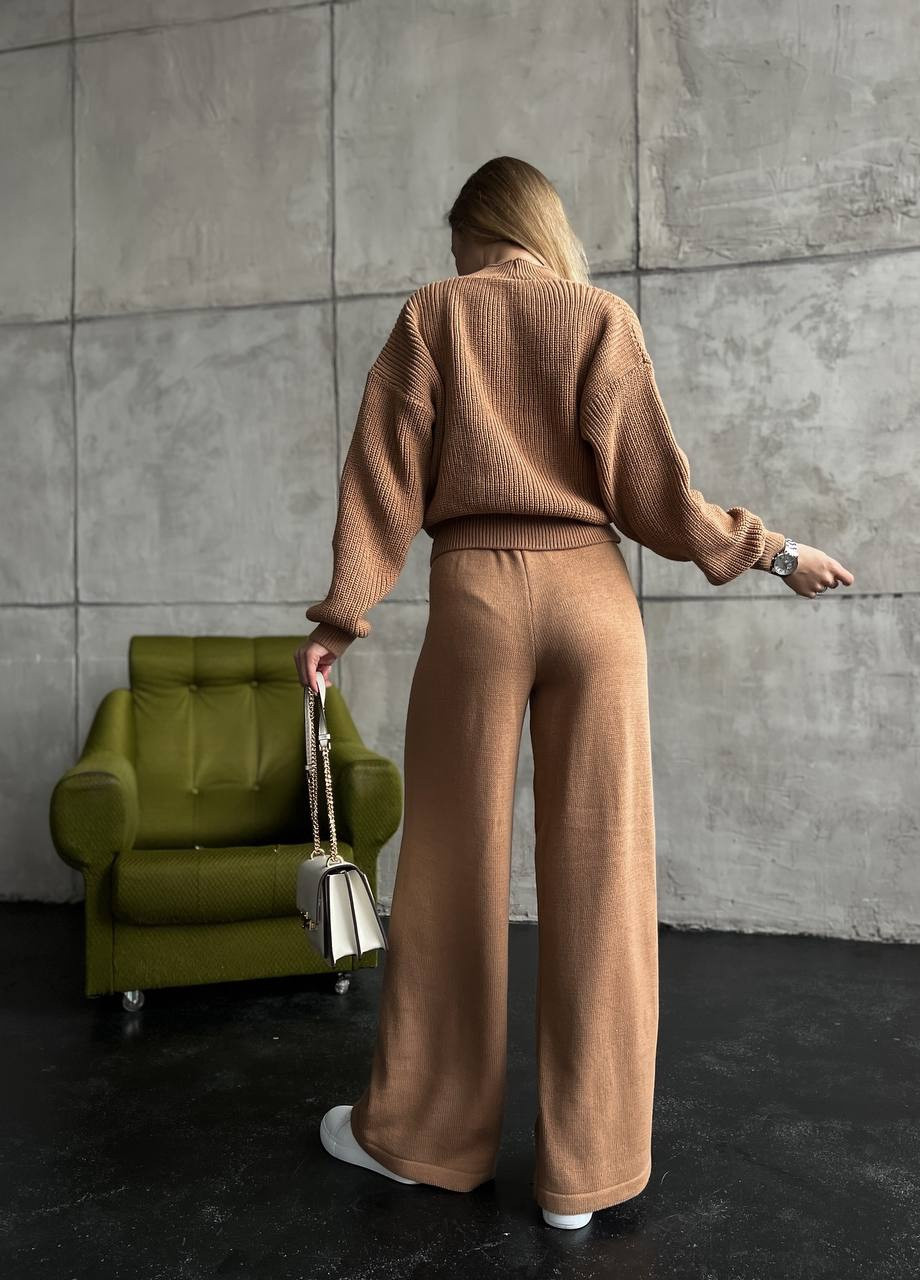 Жіночий прогулянковий костюм двійка колір кемел р.42/46 432608 New Trend (258652702)