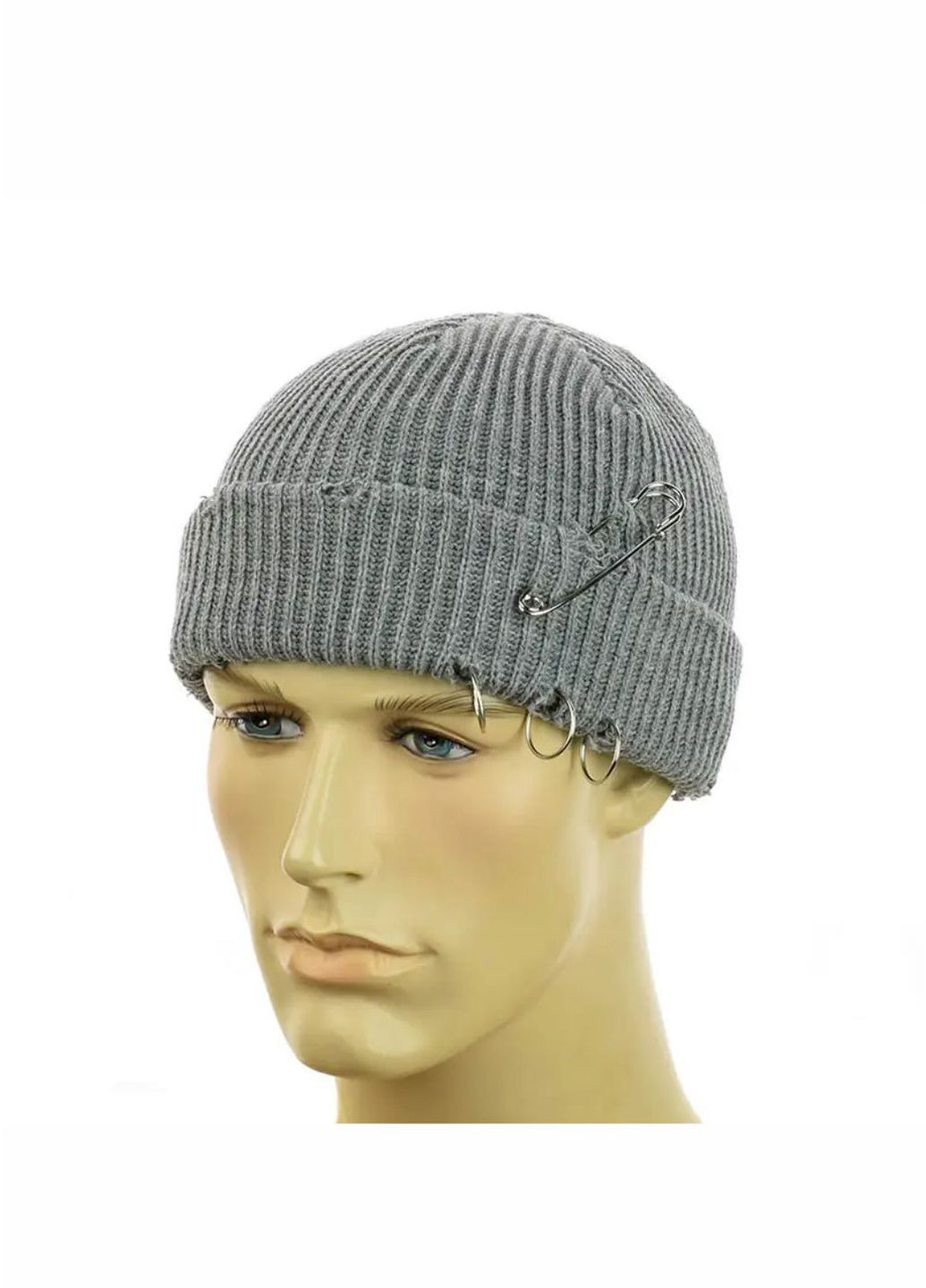 Молодіжна шапка міні-біні з декором No Brand мини-бини (271838176)