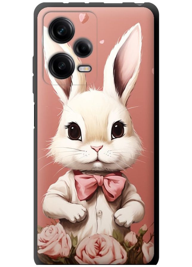 TPU черный чехол 'Зайчик' для Endorphone Xiaomi Redmi Note 12 Pro 5G (267318679)