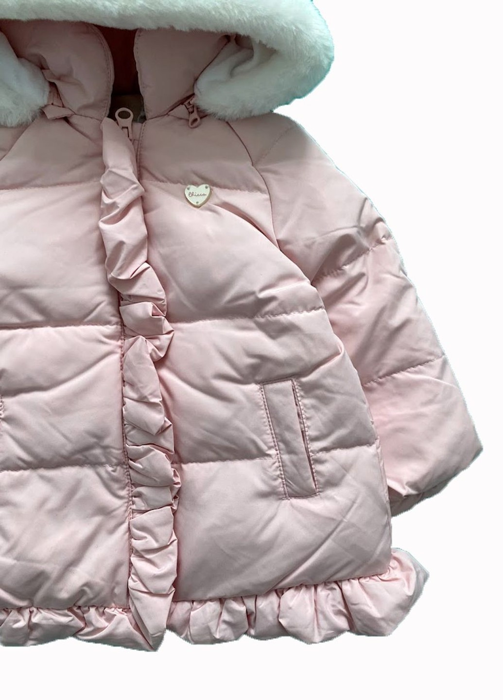 Розовая демисезонная куртка на молнии Chicco
