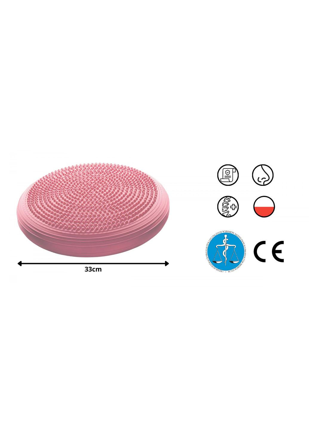 Балансувальна подушка-диск MED+ 33 см (сенсомоторна) масажна 4FJ0316 Pink 4FIZJO (258354822)